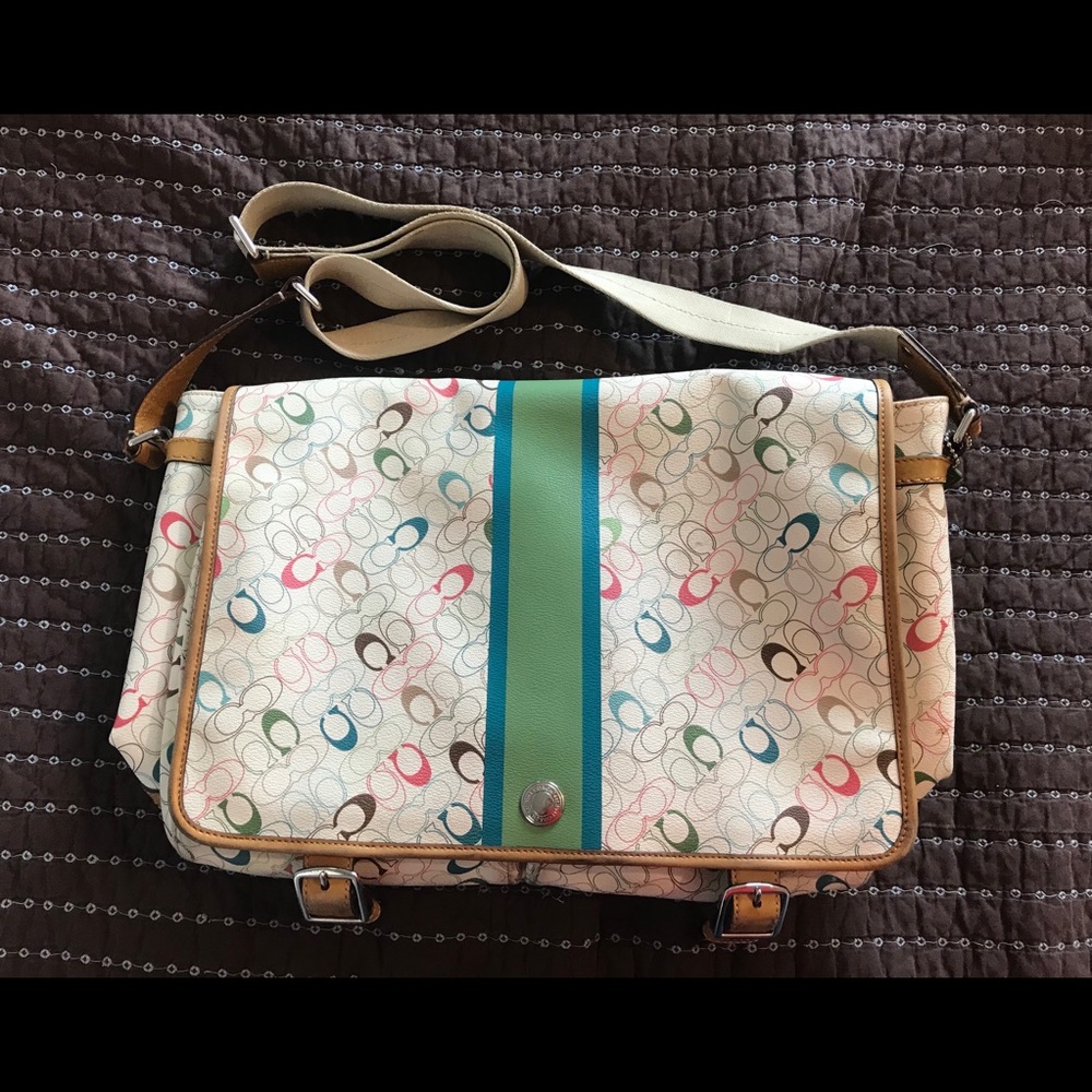 Coach laptop bag/diaper bag